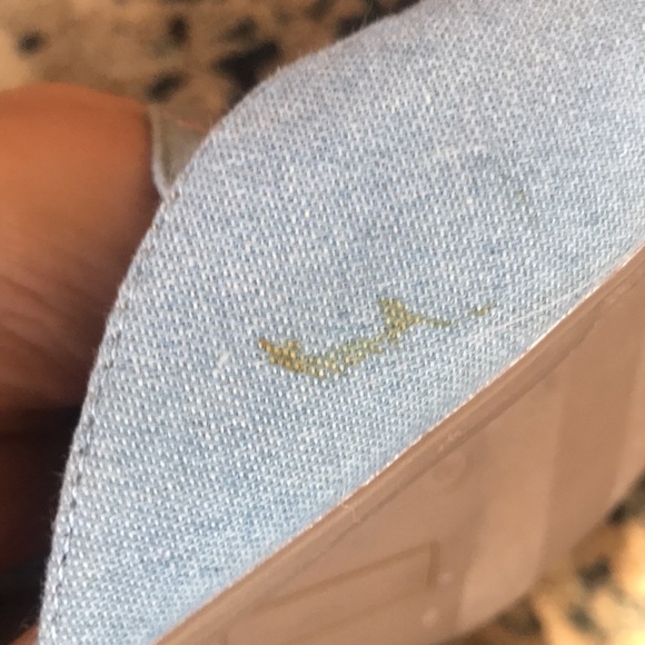 Blue and Floral Appliqué Slip On Shoes - Picture 4 of 9